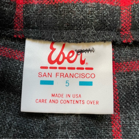 Vintage 80s plaid wool blend pants - Picture 11 of 12